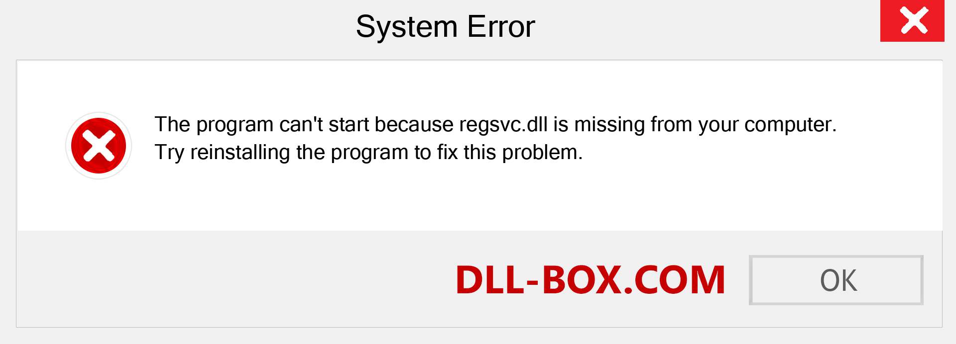  regsvc.dll file is missing?. Download for Windows 7, 8, 10 - Fix  regsvc dll Missing Error on Windows, photos, images